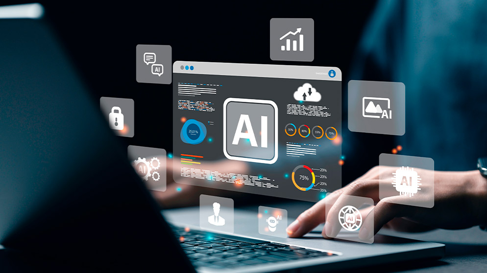 AI Digital screen for marketing team.