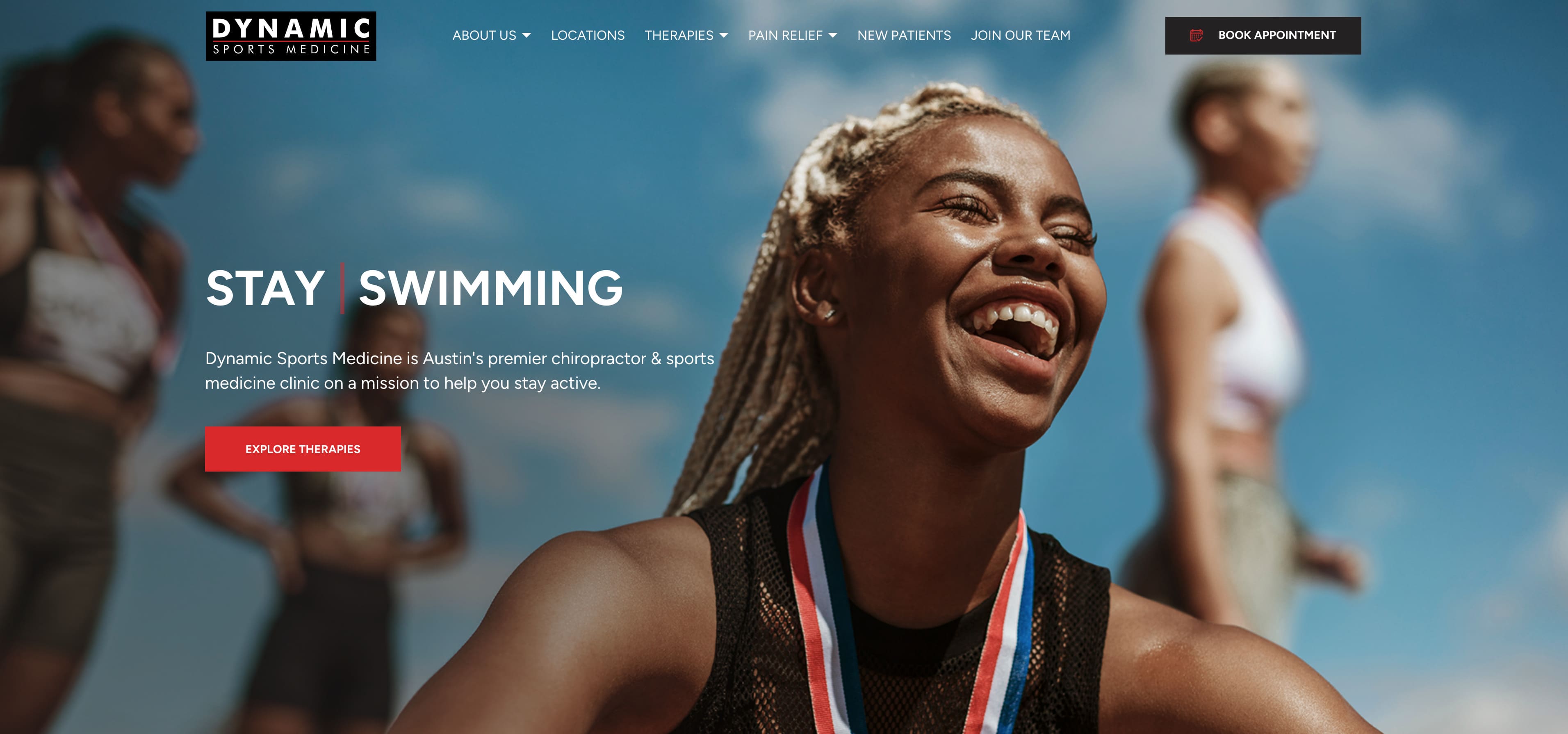 Dynamic Sports Medicine website: Best of Clutch Winner in Web Design and Development