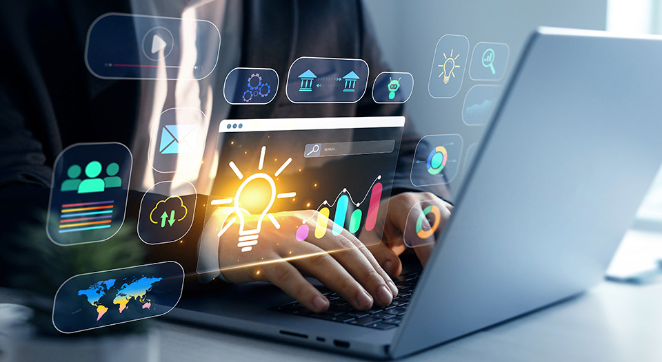 person doing digital measurement at dashboard. Analysis. data drive