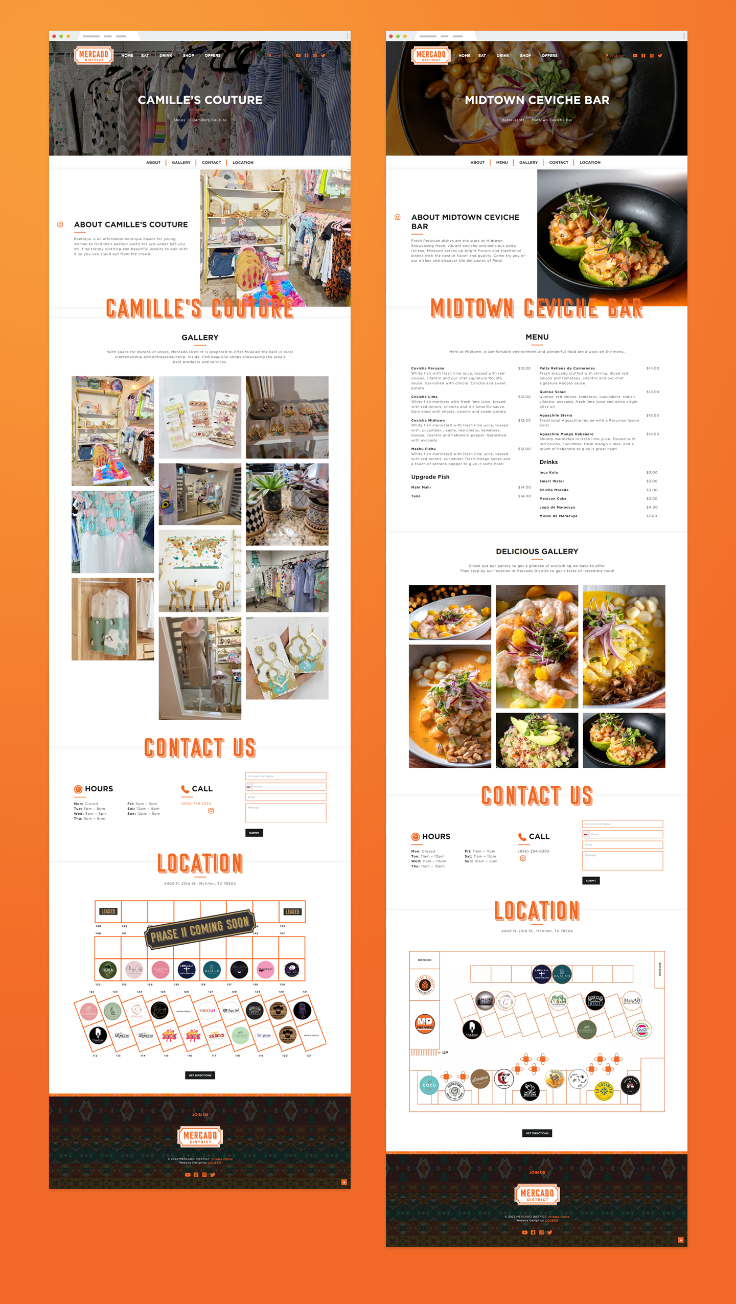 Mercado District - Website