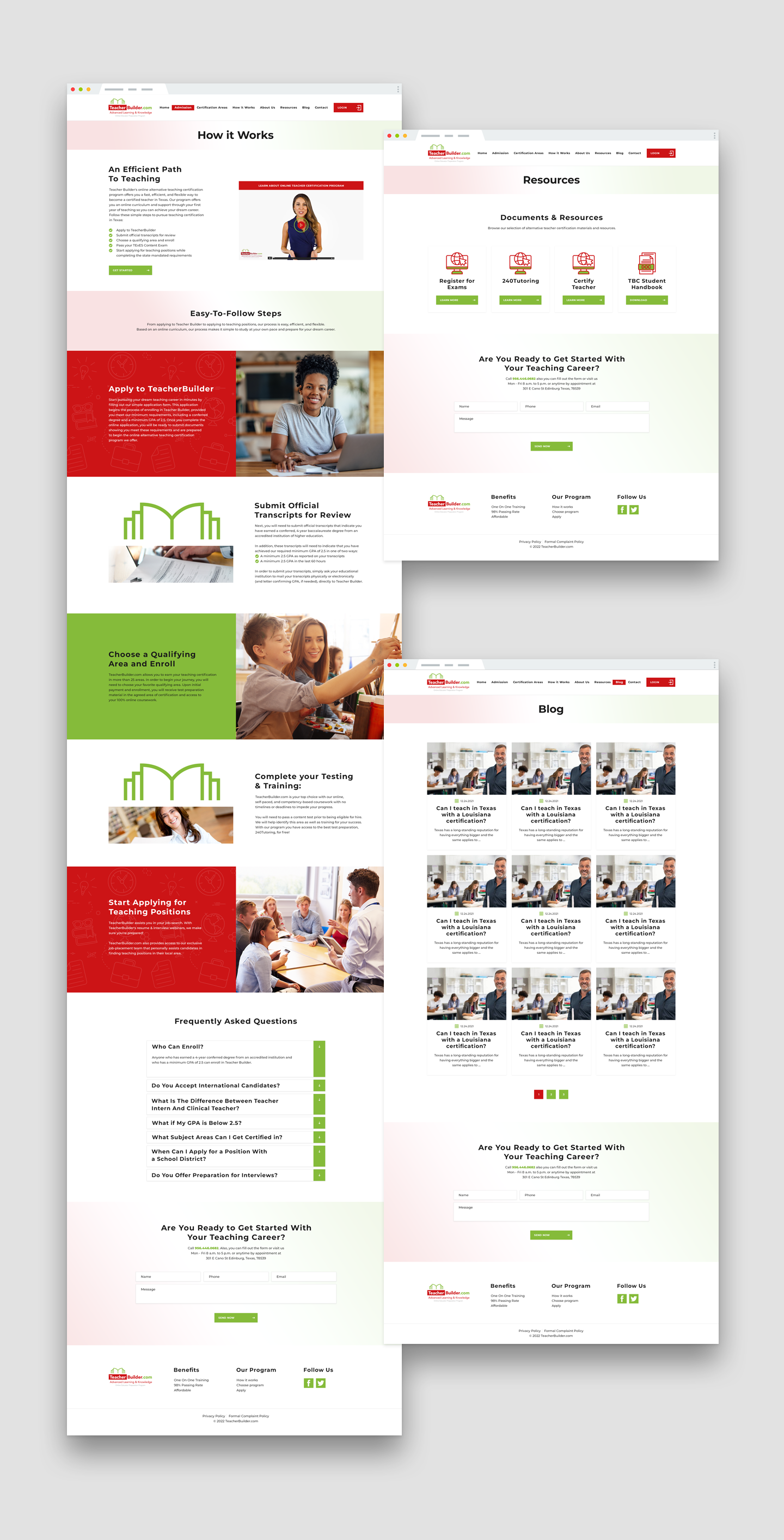 Teacher Builder - Website